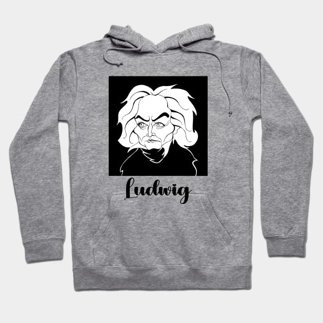 BEETHOVEN FAN ART! Hoodie by cartoonistguy